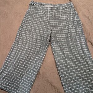 J. Jill Pink Knit Ponte Full-Leg Cropped Pants